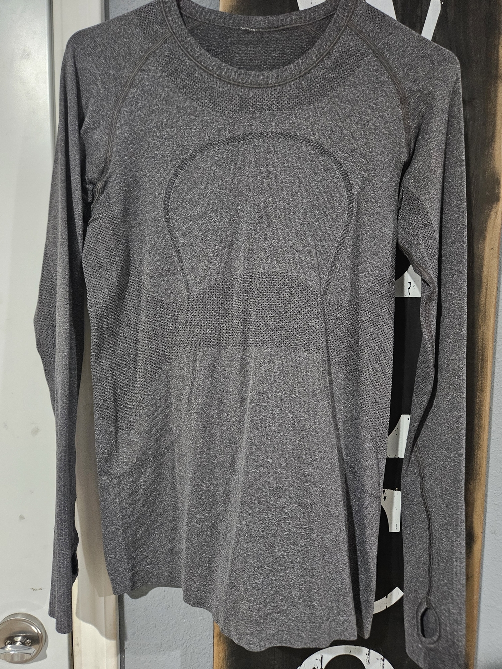 lululemon athletica Heathered Gray Long Sleeve Swiftly